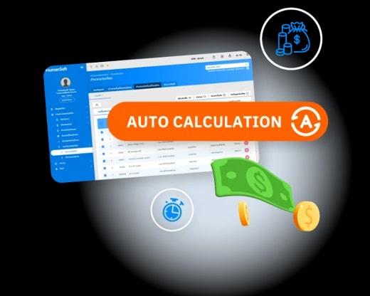 โปรแกรม HR HumanSoft คำนวณเงินเดือน- Salary Calculation