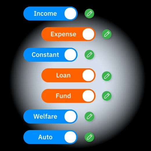 โปรแกรม HR HumanSoft ตั้งค่าประเภทรายรับ-รายจ่าย - Income-Expense Setting