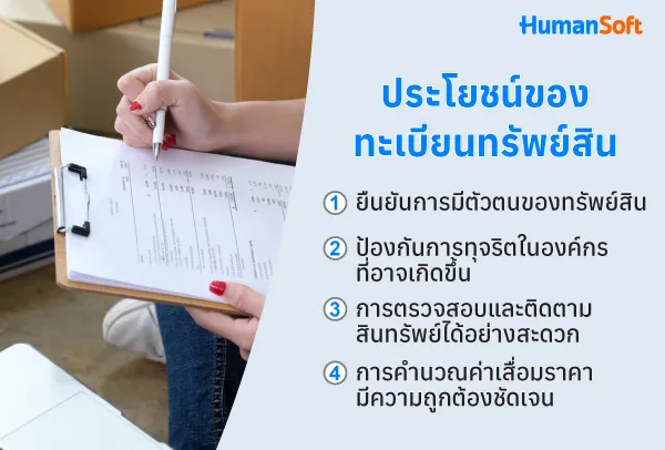 วิธีการควบคุมทะเบียนทรัพย์สินอย่างง่ายๆ ฉบับ HR (รูปที่ 1)